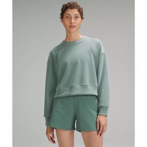 Lululemon | Perfectly Oversized Cropped Crew Sweater Medium Forest Size 10